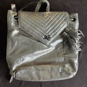 Victoria’s Secret metallic backpack